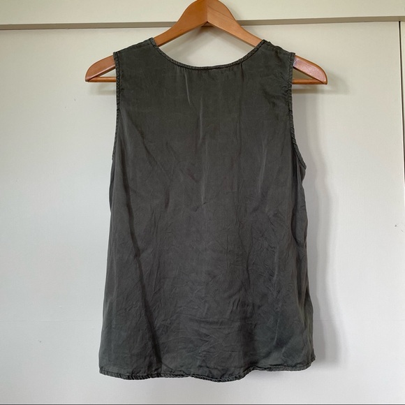 Citron of Santa Monica - Vintage 100% Silk Tank Top - Picture 2 of 4